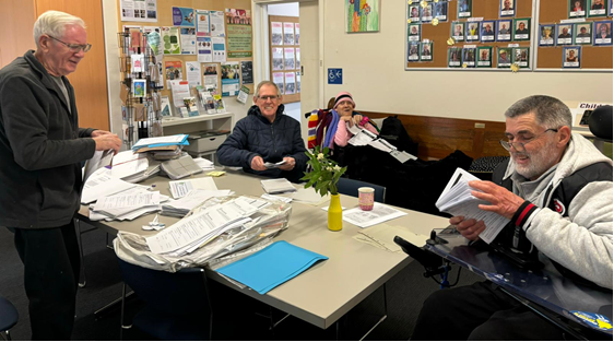 John with Keith and the Scope participants