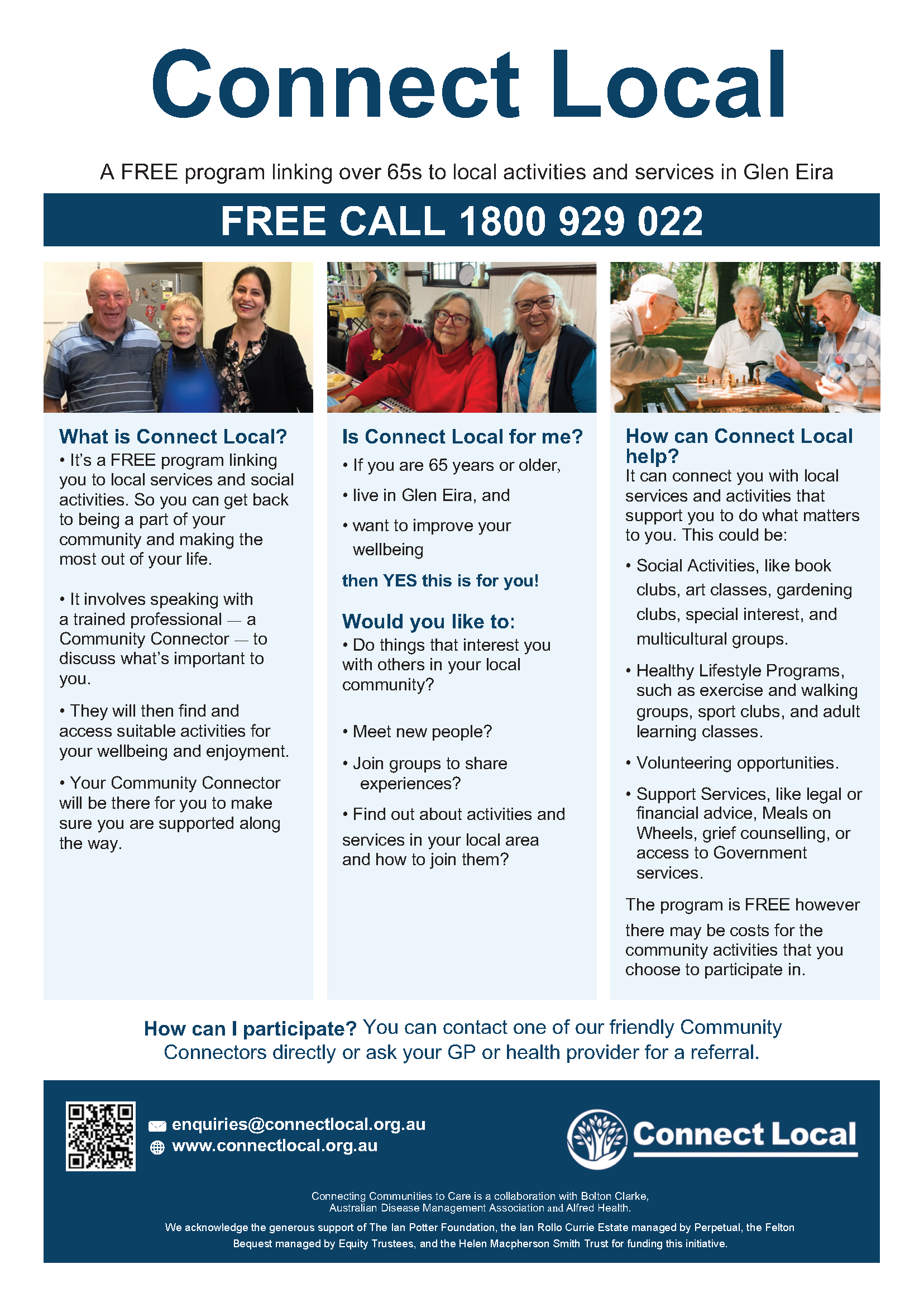 Connect Local Participant information