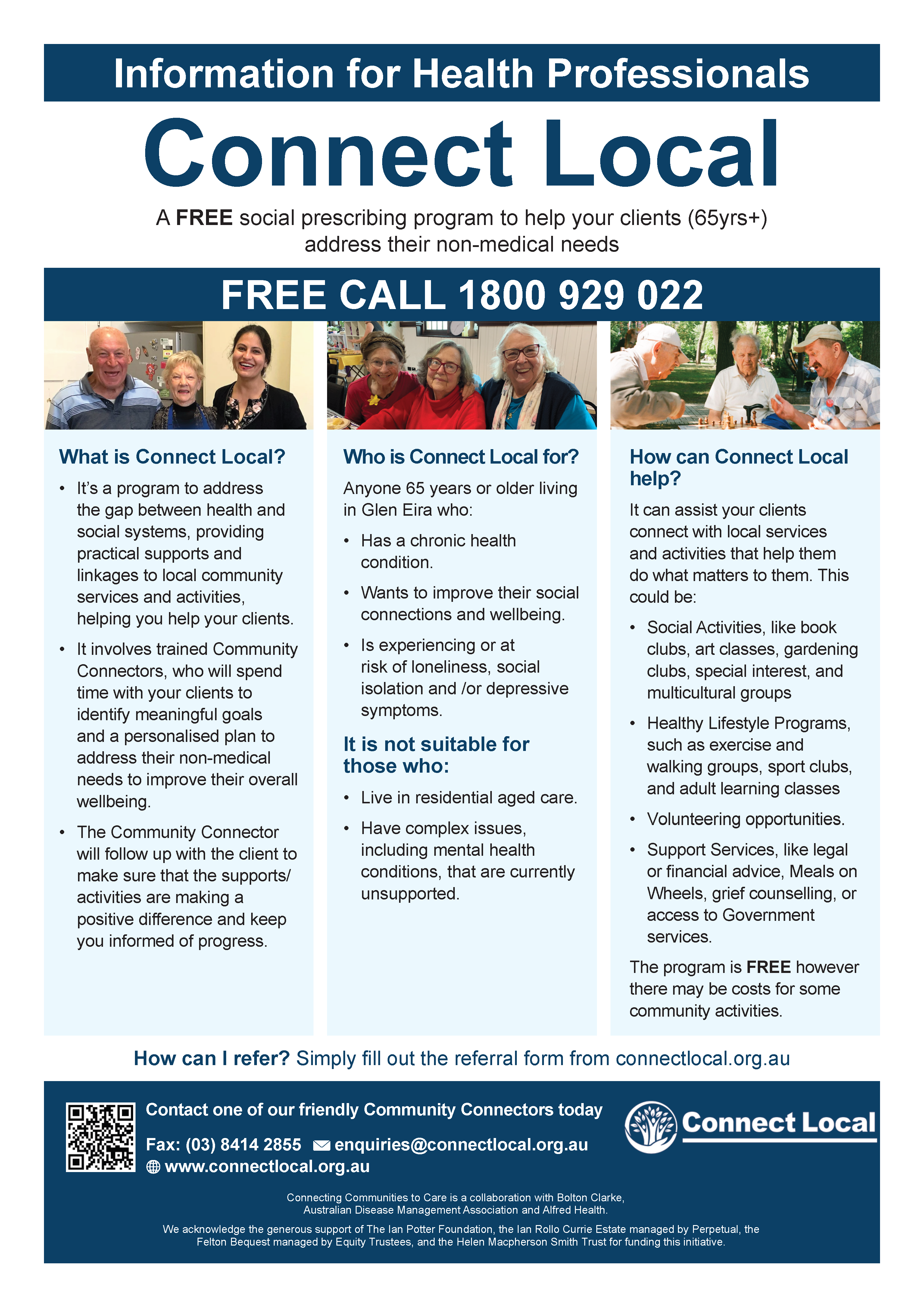 Connect Local information for Health Professionals