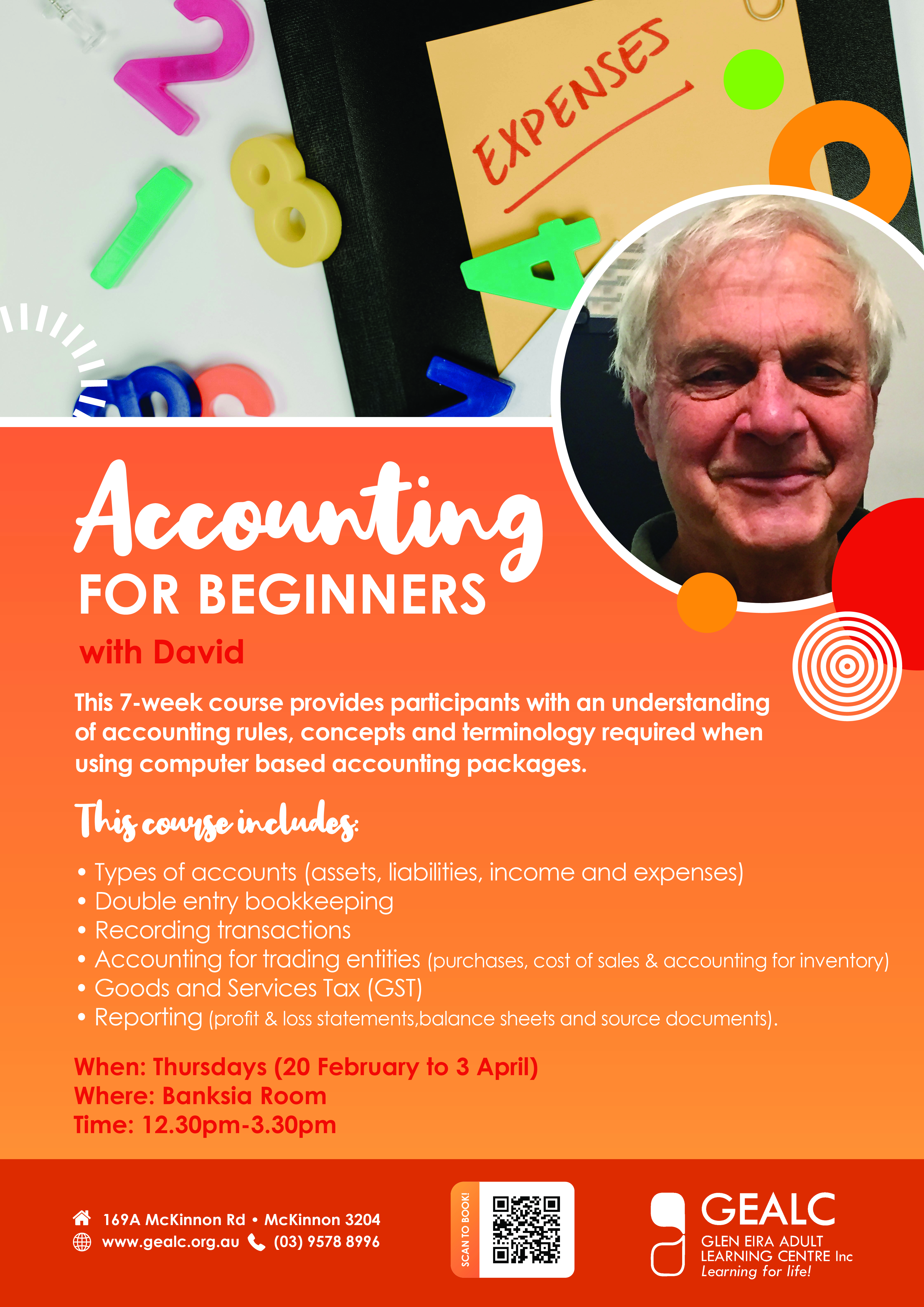 GEALC Accounting for Beginners Course Flyer