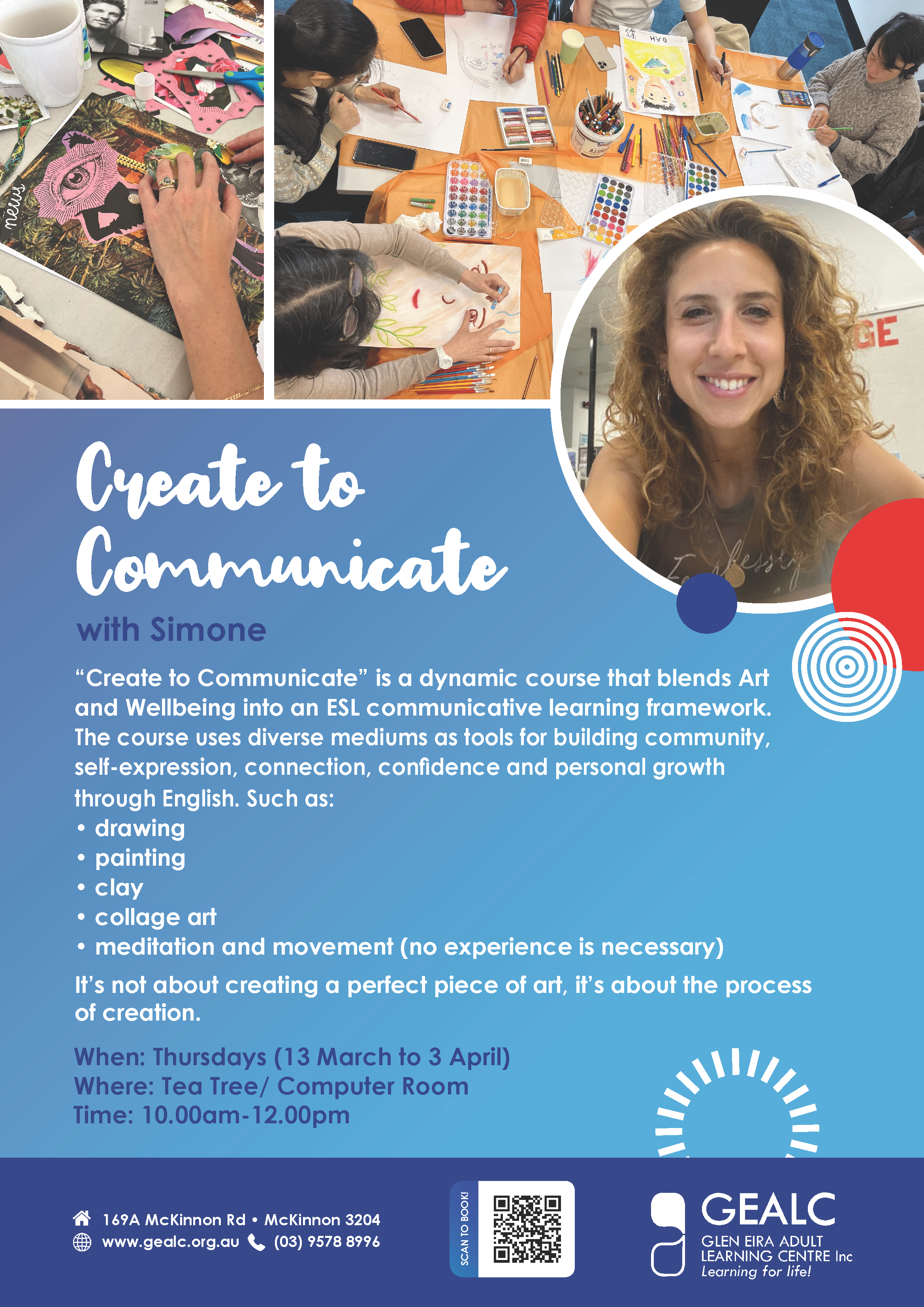 GEALC Create to Communicate Flyer