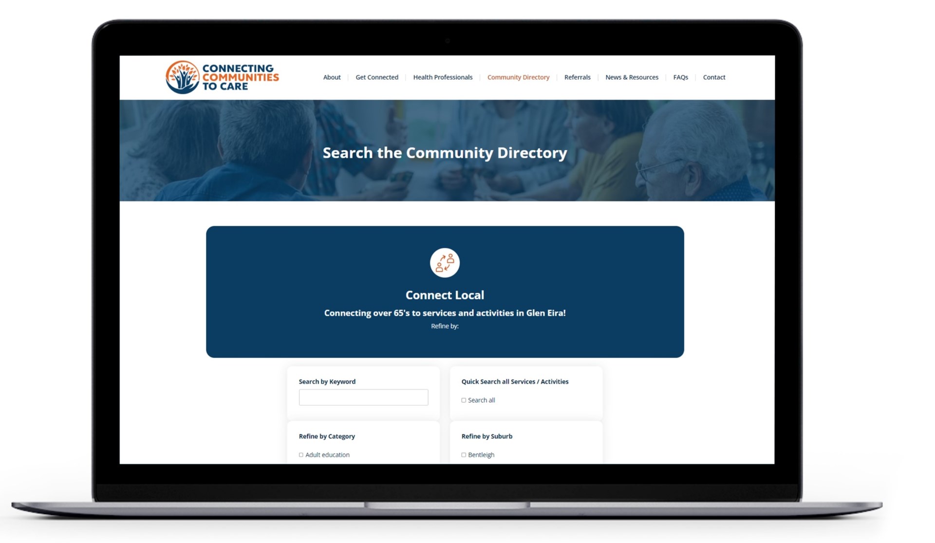Community Directory screen shot
